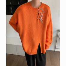 Load image into Gallery viewer, Vintage Asymmetrical Slit Sweater
