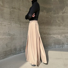 Load image into Gallery viewer, Casual Fake Two Piece Straight Leg Loose Wide Leg Pants
