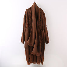 Load image into Gallery viewer, Tassel Loose Thickened Knitted Cardigan
