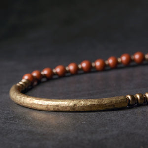 Red Jasper Beads Multi-layer Retro Ethnic Bracelet