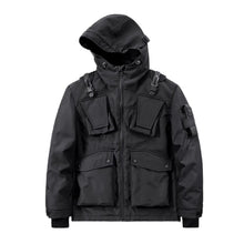 Load image into Gallery viewer, Dark Multi-pocket Functional Techwear Jacket
