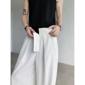 Wide-Leg Straight Casual Pants