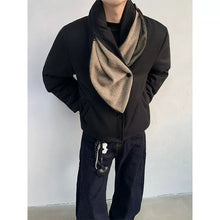 Load image into Gallery viewer, Three-dimensional Cutting Zipper Shawl Collar Short Jacket
