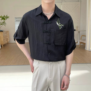 Summer Linen Short Sleeve Shirt