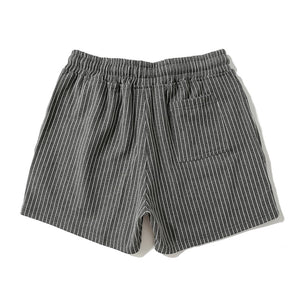 Vertical Striped Cotton Sport Home Shorts