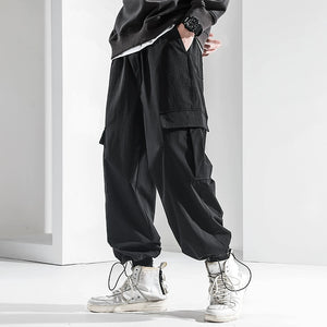 Drawstring Cuffs Plus Fleece Loose Casual Cotton Pants