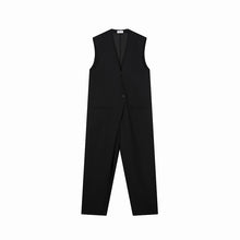 Load image into Gallery viewer, Black Vest Jumpsuit
