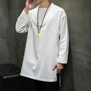 Retro Loose Long-sleeved T-shirt