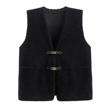 Load image into Gallery viewer, Autumn and Winter Retro Loose Vest
