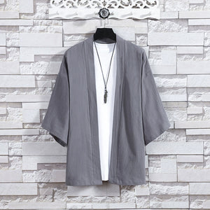 Thin Cotton And Linen Loose Cardigan