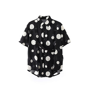 Summer Polka Dot Print Shirt