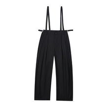 Load image into Gallery viewer, Black Suspenders Casual Trousers
