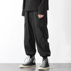 Drawstring Cuffs Plus Fleece Loose Casual Cotton Pants