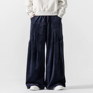 Corduroy Casual Thick Straight Wide-leg Pants