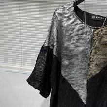 Load image into Gallery viewer, Sequin Patchwork Casual T-shirt
