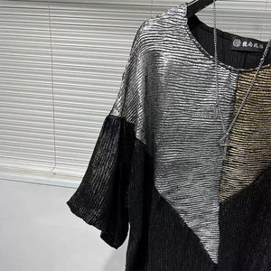 Sequin Patchwork Casual T-shirt