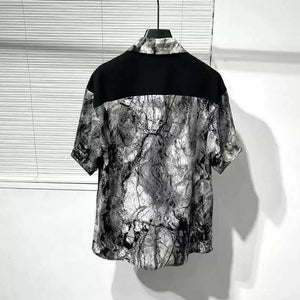 Irregular Printed Loose Shirt