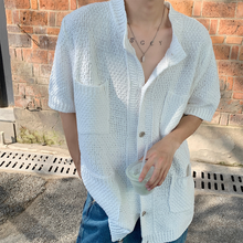 Load image into Gallery viewer, Breathable Knitted Cardigan Casual Shirt
