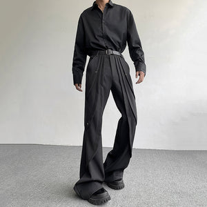 Hand-split Deconstructed Flared Trousers