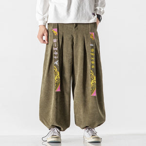 Loose Corduroy Casual Straight Pants