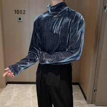 Load image into Gallery viewer, Turtleneck Velvet Bottoming Long-sleeved T-shirt
