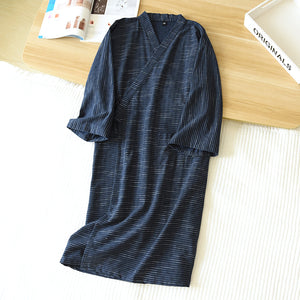 Jacquard Striped Loose Robe