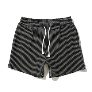 Vertical Striped Cotton Sport Home Shorts