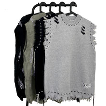 Load image into Gallery viewer, High Street Destruction Frayed Vest
