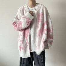 Load image into Gallery viewer, Tie-dyed Knitted Loose Cardigan
