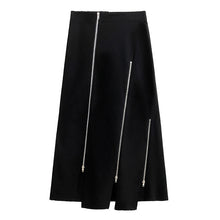 Load image into Gallery viewer, Loose Casual Zipper Slit Skirt
