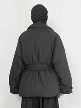 Load image into Gallery viewer, Winter White Duck Down Thickened Pleated Loose Jacket
