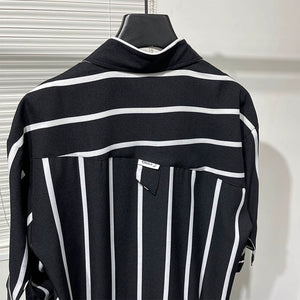 Irregular Striped Thin Shirt