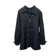 Load image into Gallery viewer, Disc Button Jacquard Vintage Shirt
