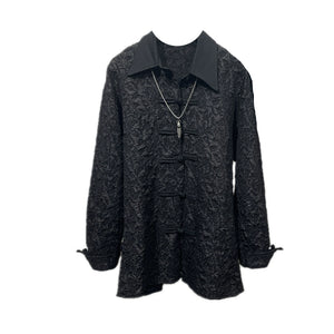 Disc Button Jacquard Vintage Shirt