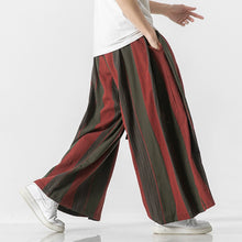 Load image into Gallery viewer, Striped Straight Wide-leg Casual Culottes
