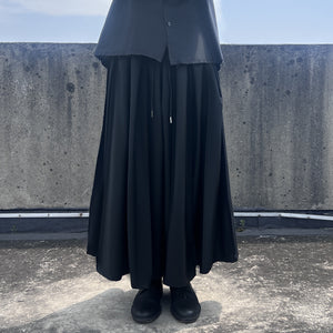 Black Casual Wide Leg Pants