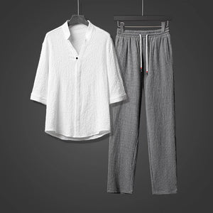 Linen Loose Casual Two-Piece Suit