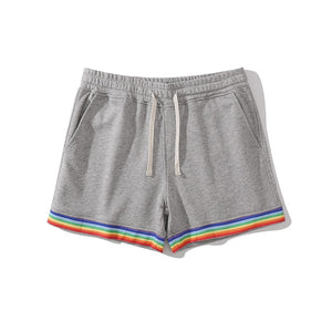 Cotton Rainbow Print Sweat Home Shorts