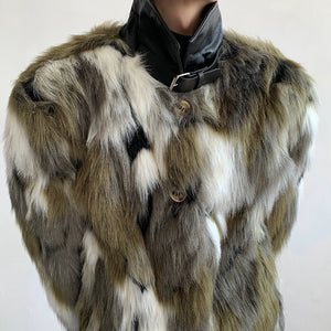 Winter Retro Faux Fur Jacket