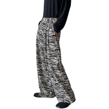 Load image into Gallery viewer, Wide-leg Tiger Print Loose Straight Suit Trousers
