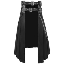 Load image into Gallery viewer, Dark Rock Gothic Pleat Skirt
