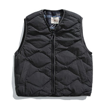 Load image into Gallery viewer, White Duck Down Quilted Plaid Loose Vest
