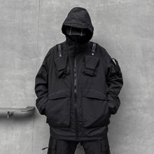 Load image into Gallery viewer, Dark Multi-pocket Functional Techwear Jacket
