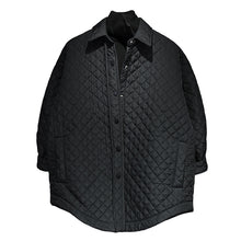 Load image into Gallery viewer, Quilted Thickened Rhombus Cotton Coat
