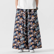 Load image into Gallery viewer, Straight Culottes, Loose Printed Trousers
