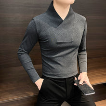 Load image into Gallery viewer, V-neck Slim Fit Bottoming Shirt
