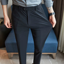 Load image into Gallery viewer, Casual Pants Thin Striped Slim Fit Trousers
