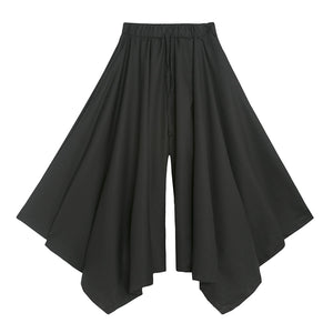 High Waist Irregular Loose Skirt Pant