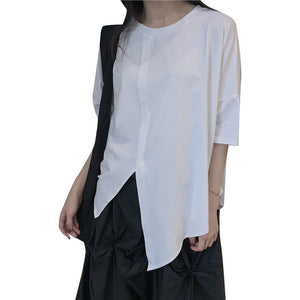 Irregular Slit T-shirt