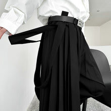 Load image into Gallery viewer, Double Ribbon Pleated Wide Leg Pants
